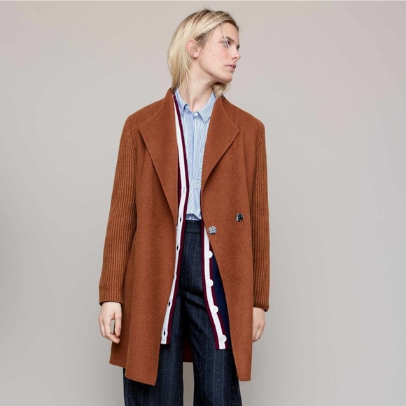 double face wool blend coat kenneth cole new york